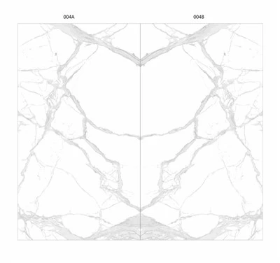 Encimeras de baño de nanovidrio blanco Calacatta